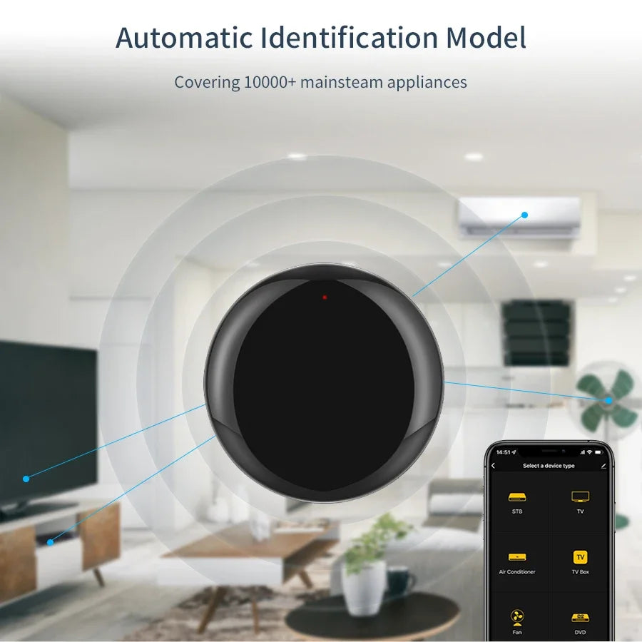 Tuya WiFi IR Control Hub Remote Control Smart Home Remote Universal Infrared Controller For Air Conditioner With Google Alexa