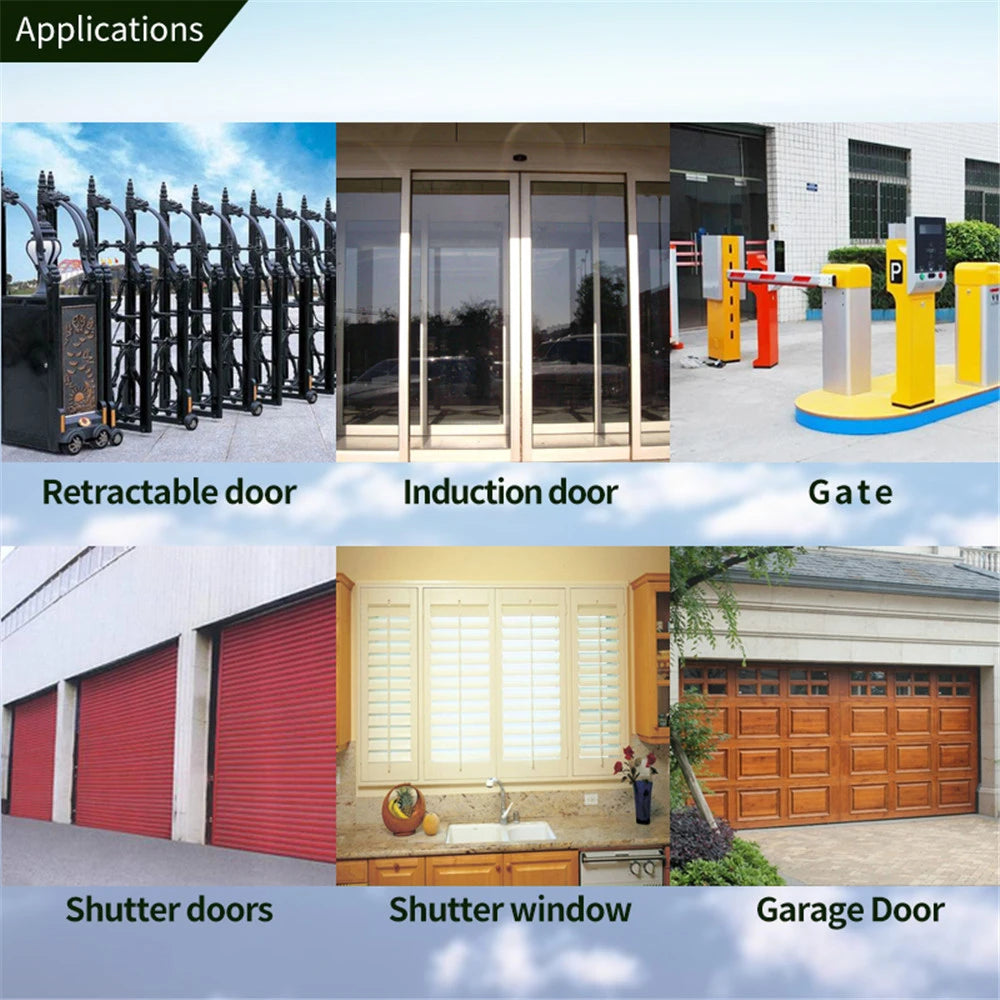 8 Dip Switch 433Mhz 330mhz Smart Copy Remote Control Fixed Code 2 CH Duplicator For Gate Garage Door Opener or Alarm System