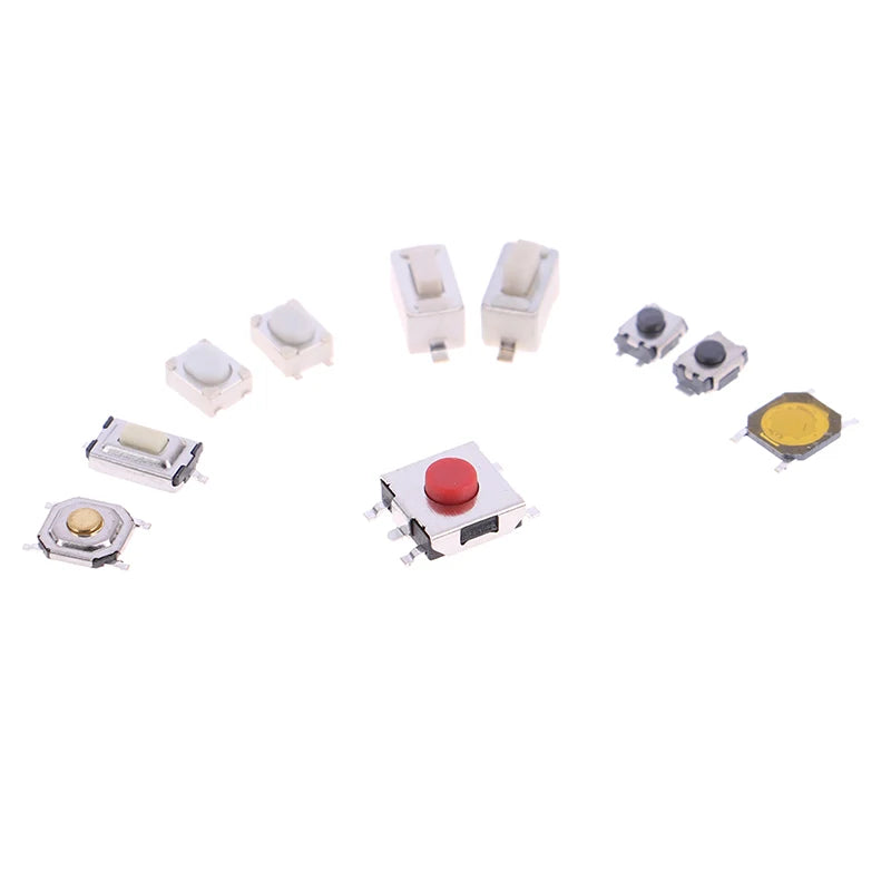 250Pcs/Box Car Remote Control Tablet Micro Momentary Keys Button 10 Model Tactile Push Button Switch Kit Touch Microswitch New