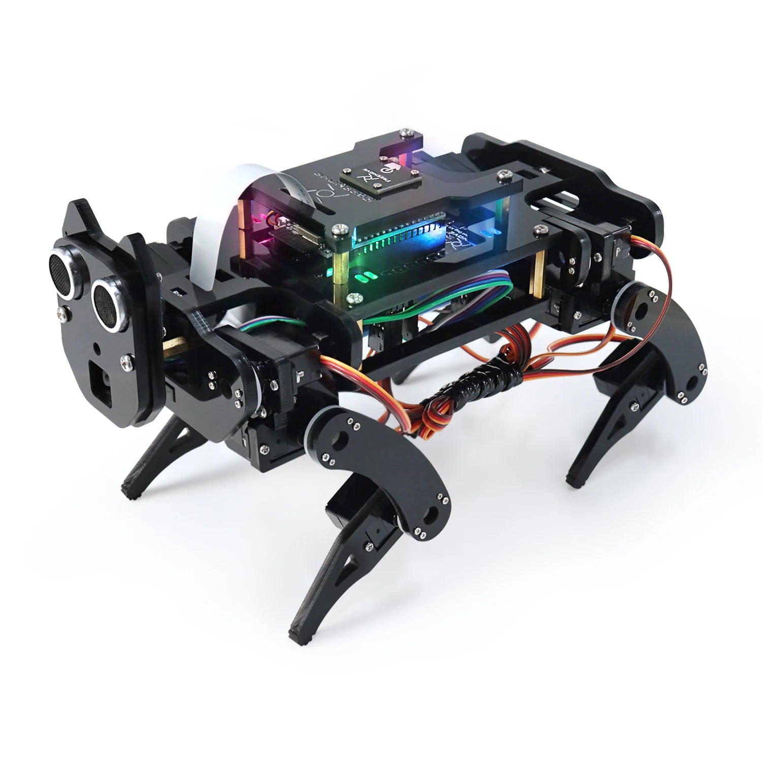 Freenove Robot Dog Kit for ESP32-WROVER CAM, Dual-core 32-bit 240MHz, Touch Sensor, Ultrasonic Ranging, Buzzer RGB LED Servo App