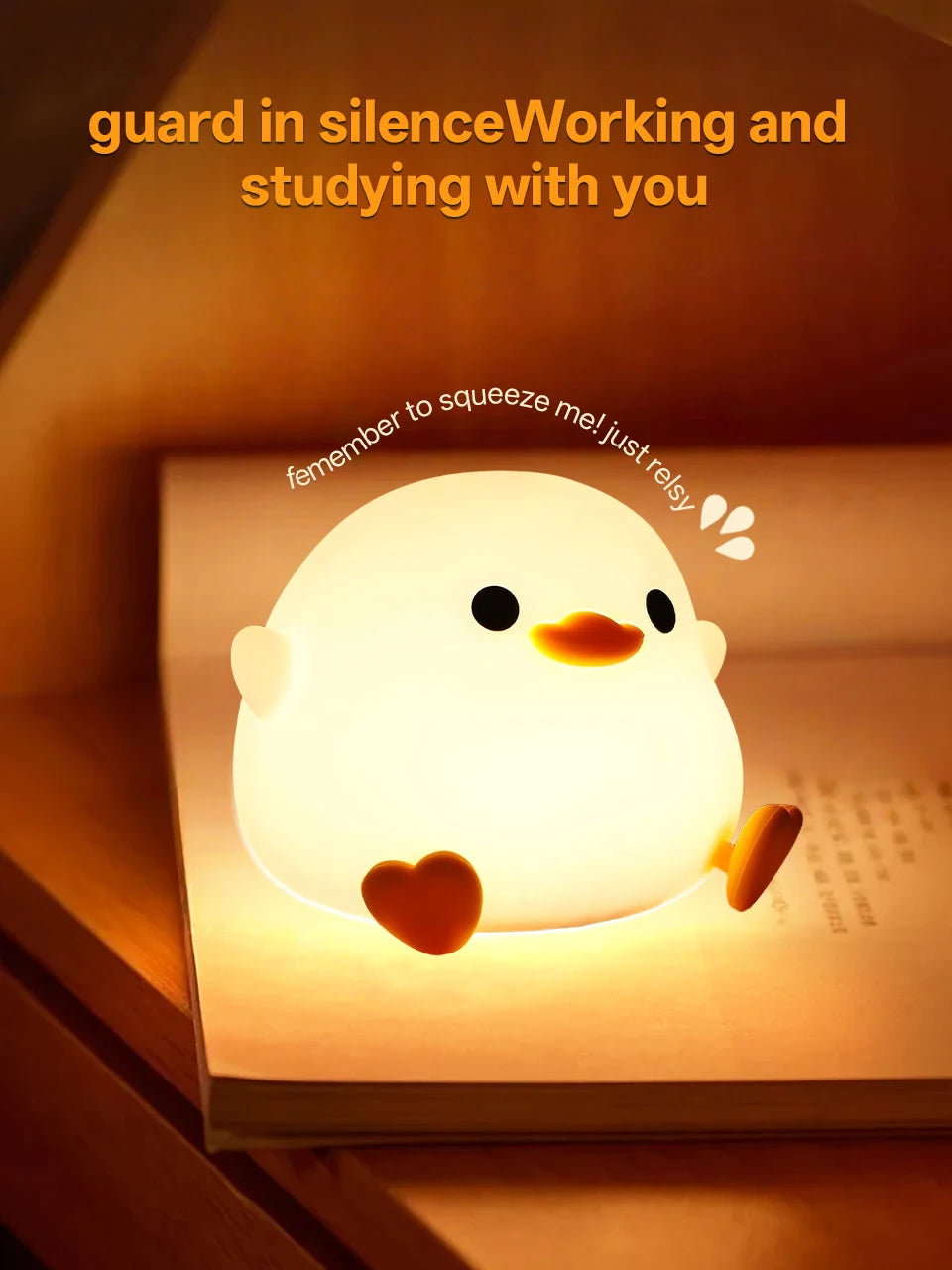 GGbingo Rechargeable Night Light LED Cartoon Animal Silicone Lamp for Kids Touch Sensor Timer USB Children's Room Dec