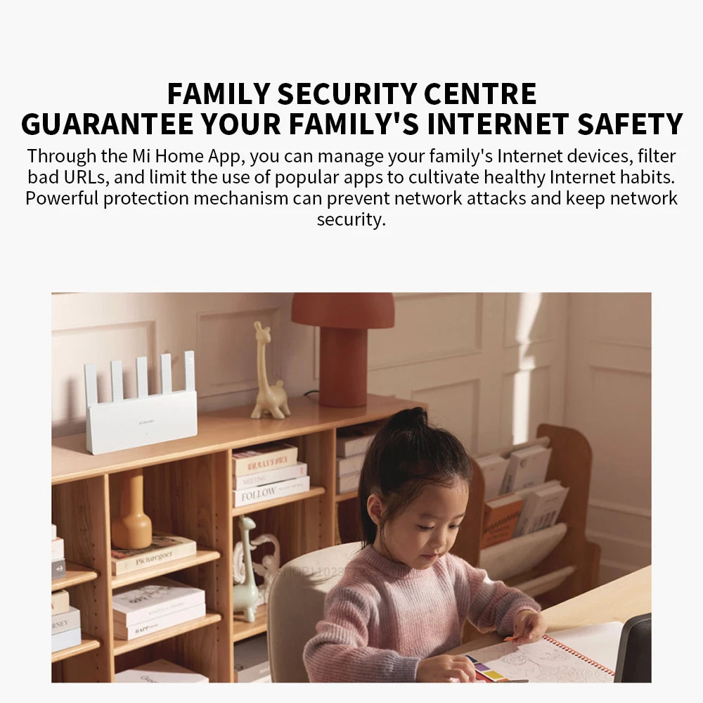 Xiaomi BE5000 Router Wi-Fi 7 Dual-Frequency Mesh Network 2.4/5GHz with 2.5G High-Speed Port IPTV OFDMA Signal Amplifier for Home