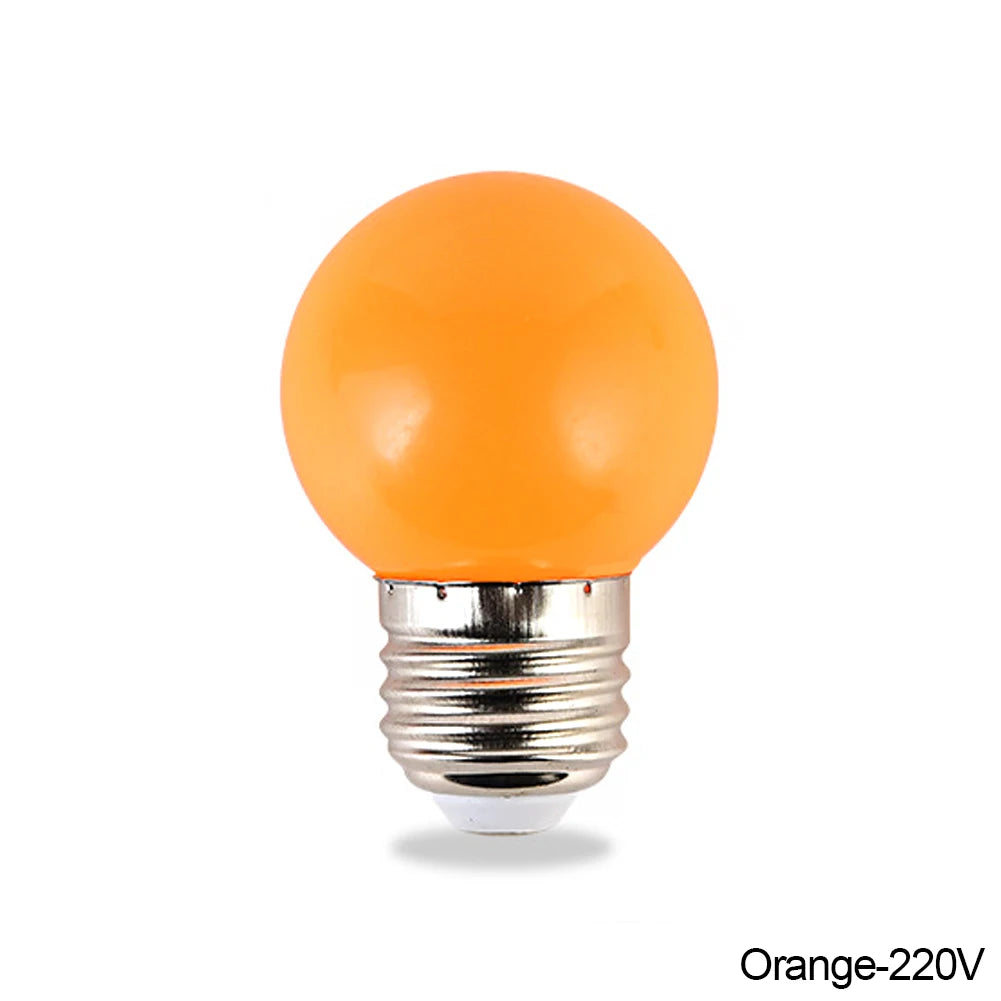 E27 LED Bulb Colorful Energy Saving Bulb 3W 110V 220V Holiday Christmas Decoration Bulb Stage Show Bulb Home Decoration Lighting