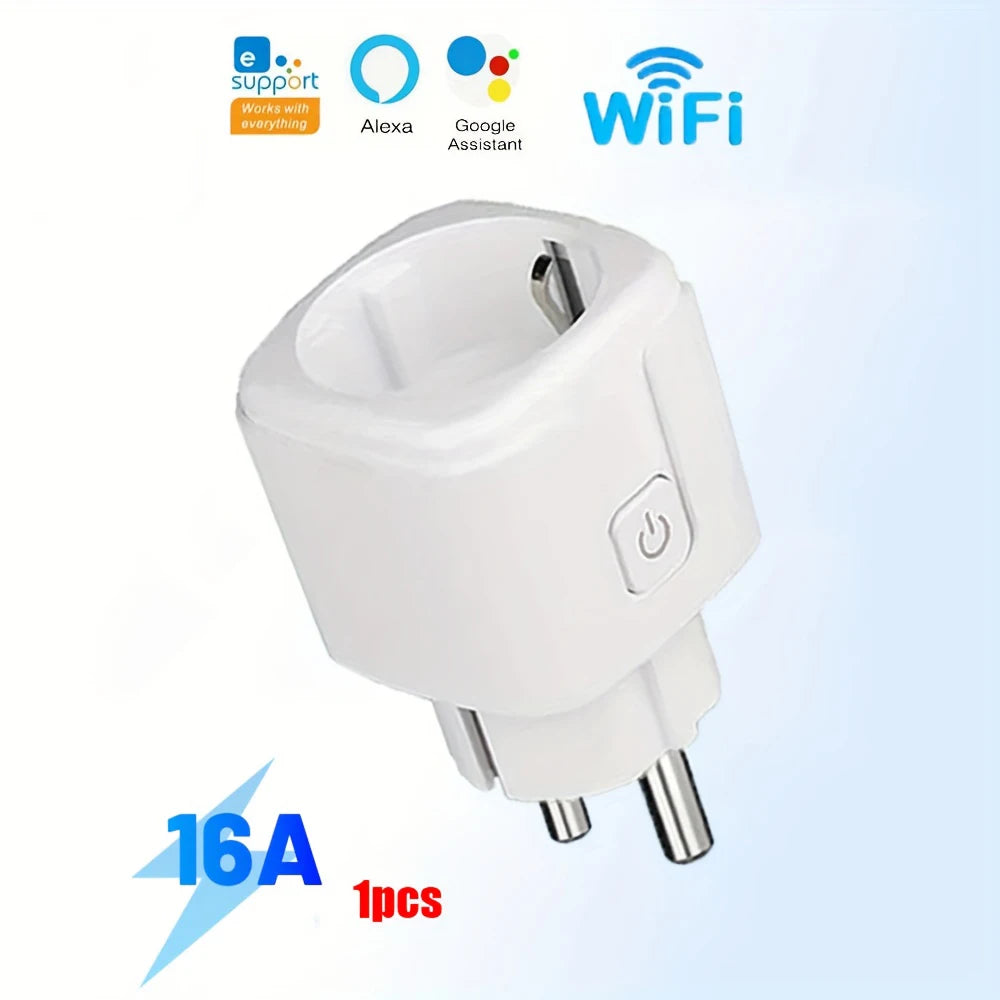 EWeLink Smart WiFi Socket EU Remote Control/Timer Switch/Battery Count Compatible With Google Home Alexa