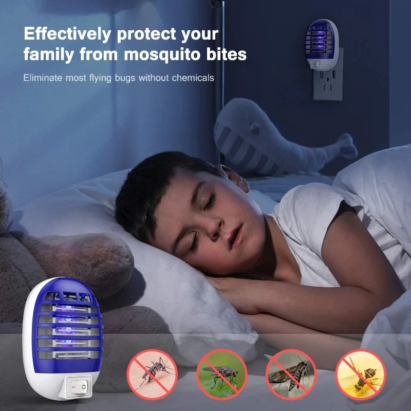 Electric Mosquito Lamp Insect Repellent LED Trap UV Insect Killer Eco-friendly Household Summer Electronic Mosquito