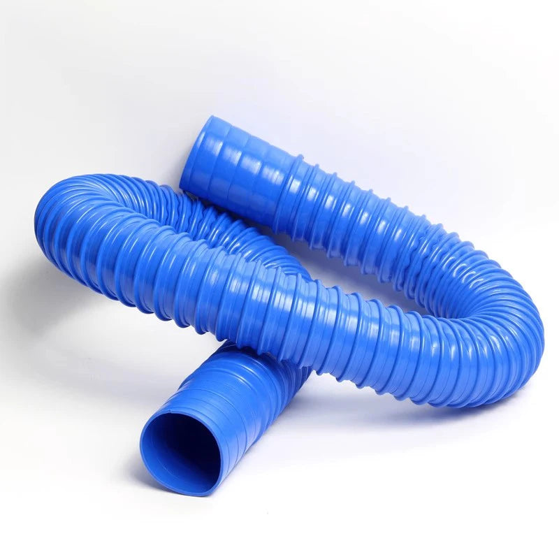 1Meter Blue PVC Dust Suction Pipe 30-100mm Flexible Hose Industrial Dust Removal Soft Connector Corrugated for Airflow