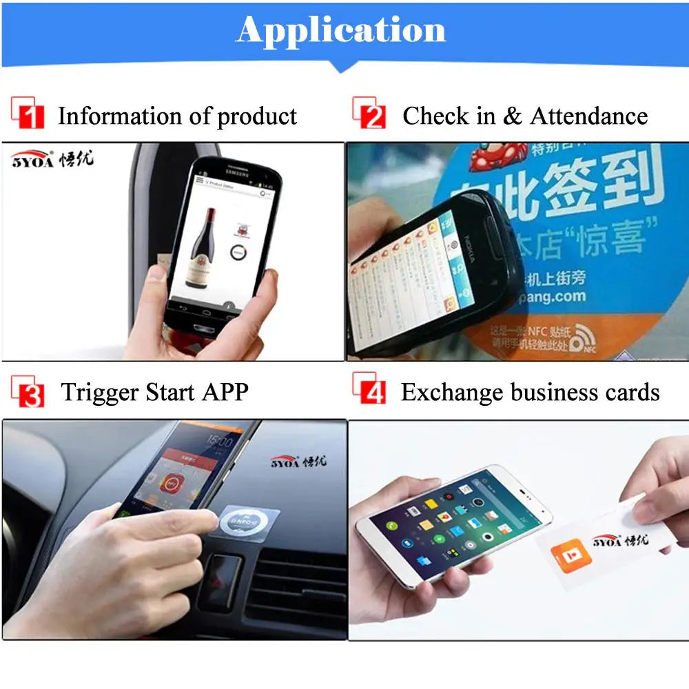 10Pcs NTAG215 Blank NFC Game Production Copy PVC Tags 13.56MHz TagMo RFID Phone personal automation shortcuts 504 Bytes  Card