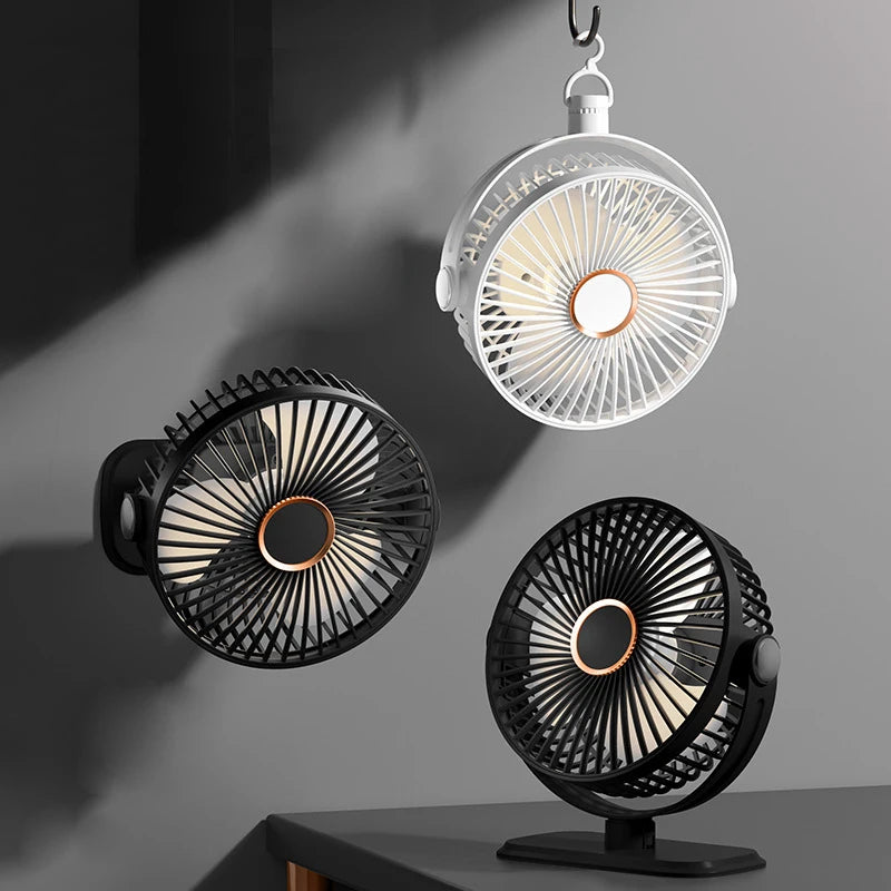 Clip Fan 5 Speed Electric fan USB Quiet Mini Home Office Desk Fans Air Cooler Outdoor Portable Cooling Clip on Fan for Strollers