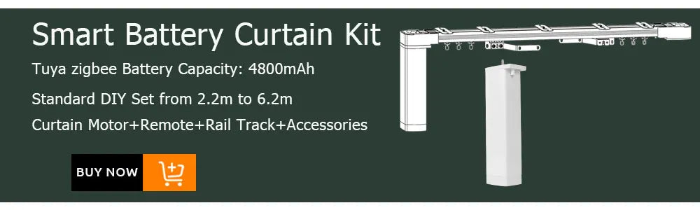 Lifelibero Tuya Zigbee Battery  Window Smart Curtains Blinds Roller Motor For 37 38mm Tube Work Alice Alexa Smart Speaker Home
