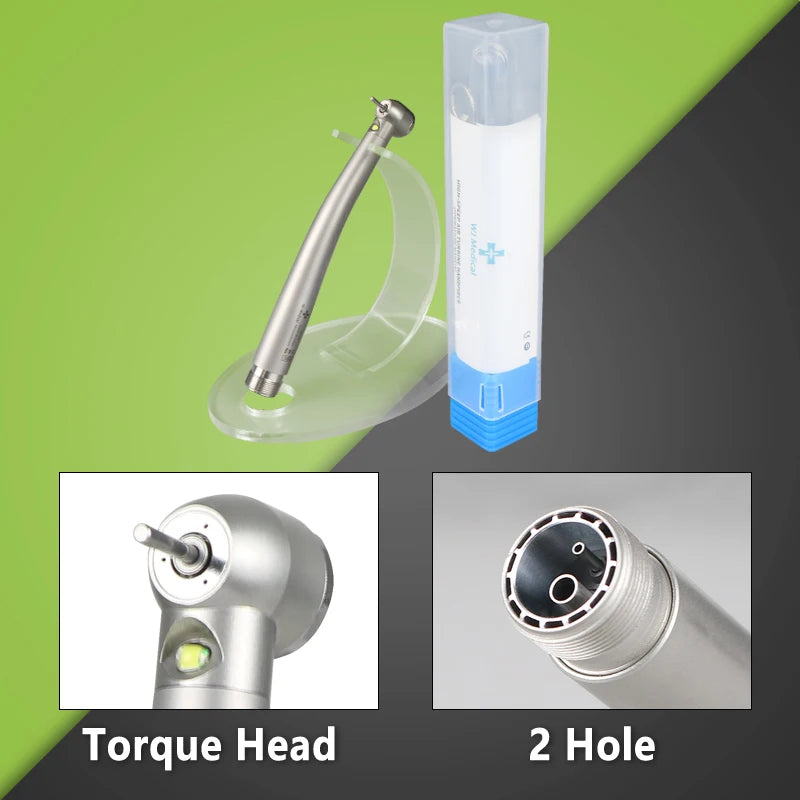 Dental LED High Speed Handpiece Dentist Tips E-Generator rotation Push Button Triple Water Ceramic Rotor Dentistry Sets