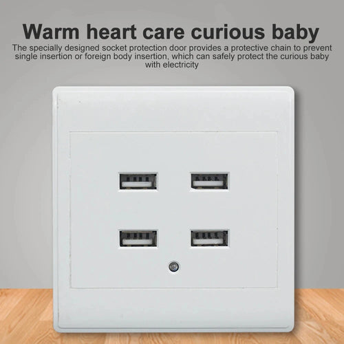 2/4 Ports USB Electrical Socket Wall Mounting Charger Station Power Adapter Plug Outlet 36V 220V to 5V for Home Office Use