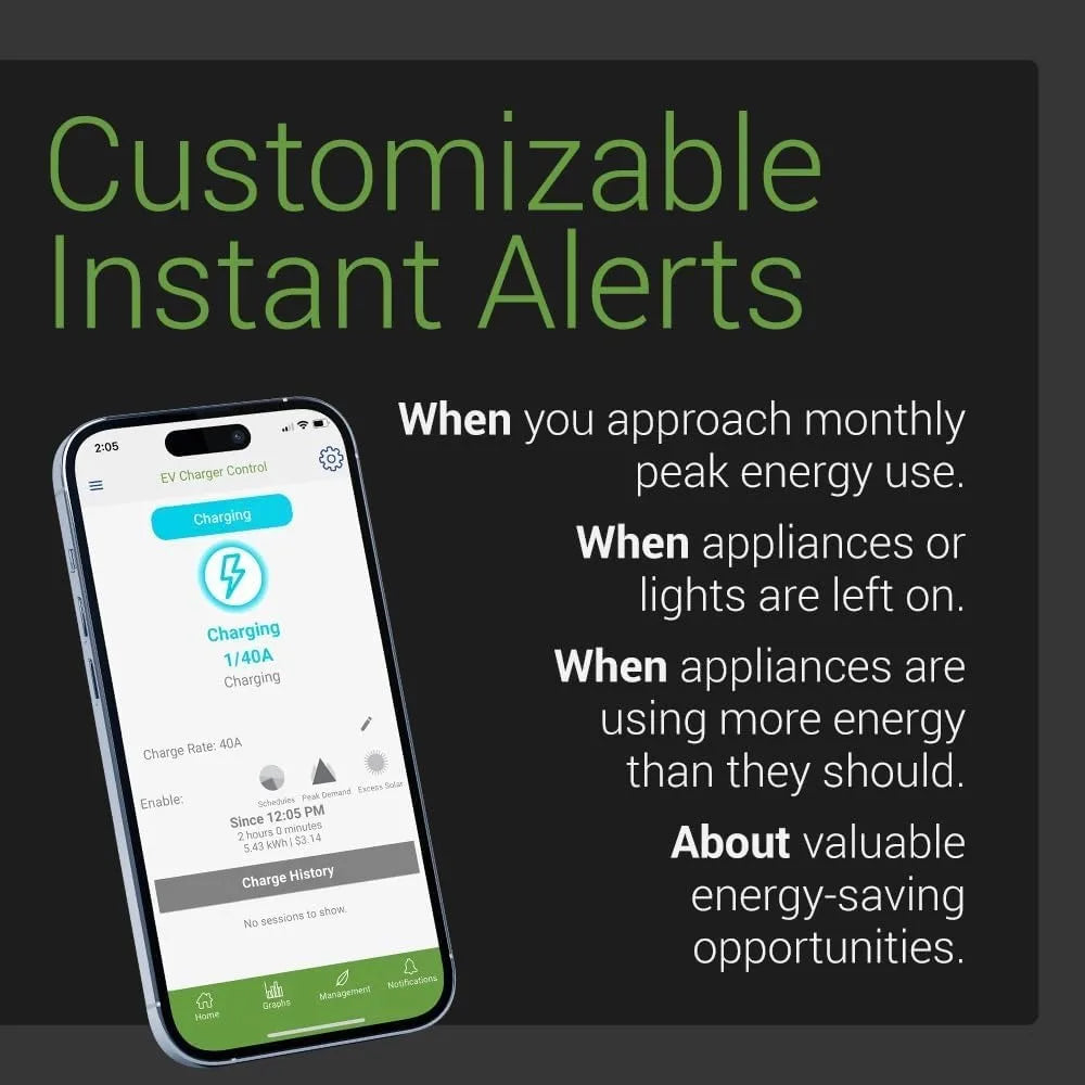 US Shipping Home Energy Monitor Smart Automation Electricity Usage Power Consumption Meter Solar Net Metering UL