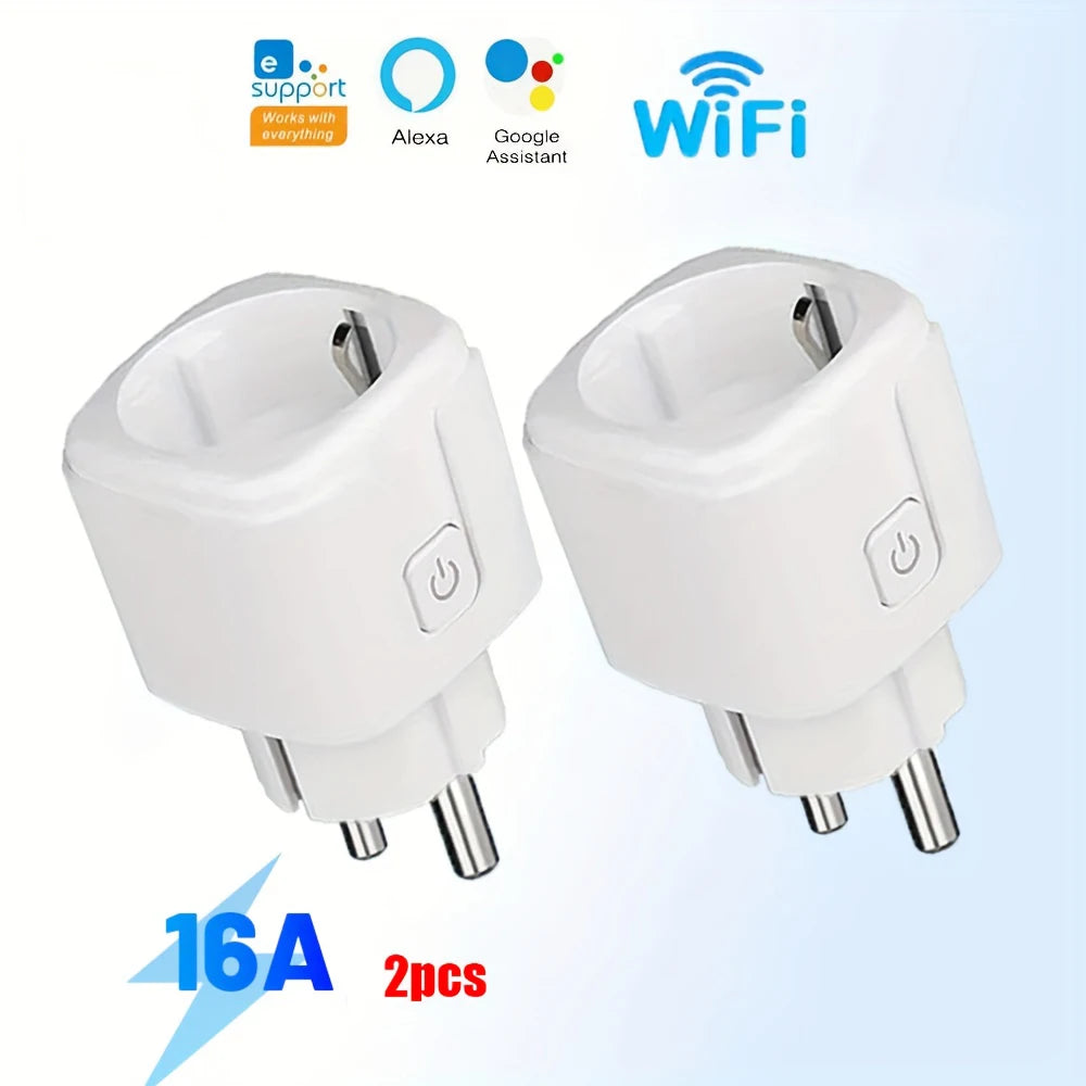 EWeLink Smart WiFi Socket EU Remote Control/Timer Switch/Battery Count Compatible With Google Home Alexa