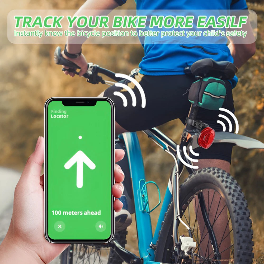 Hidden Protective Bracket for AirTag Bicycle Reflector Bike Reflective Warning Sign Anti-Theft Tracker Accessories