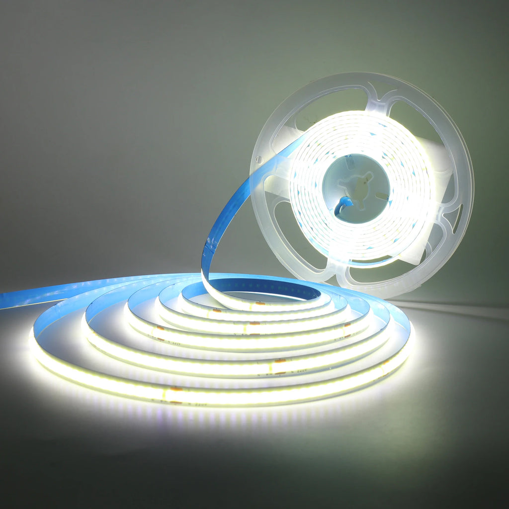 220V COB LED Strip Light 5M 10M 15M 20M Flexible Tape No Need Driver High Brightness 240LEDs RA90 Red Blue White Linear Lighting