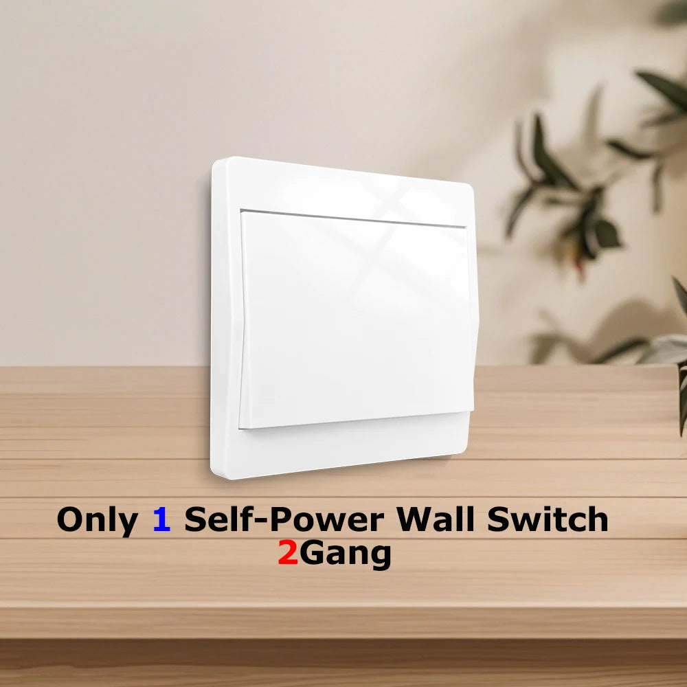 433MHz Wireless Self-Powered Light Switch AC 110V 220V Receiver RF 86 Wall Switch No need Battery for Home Appliance LED Lamp
