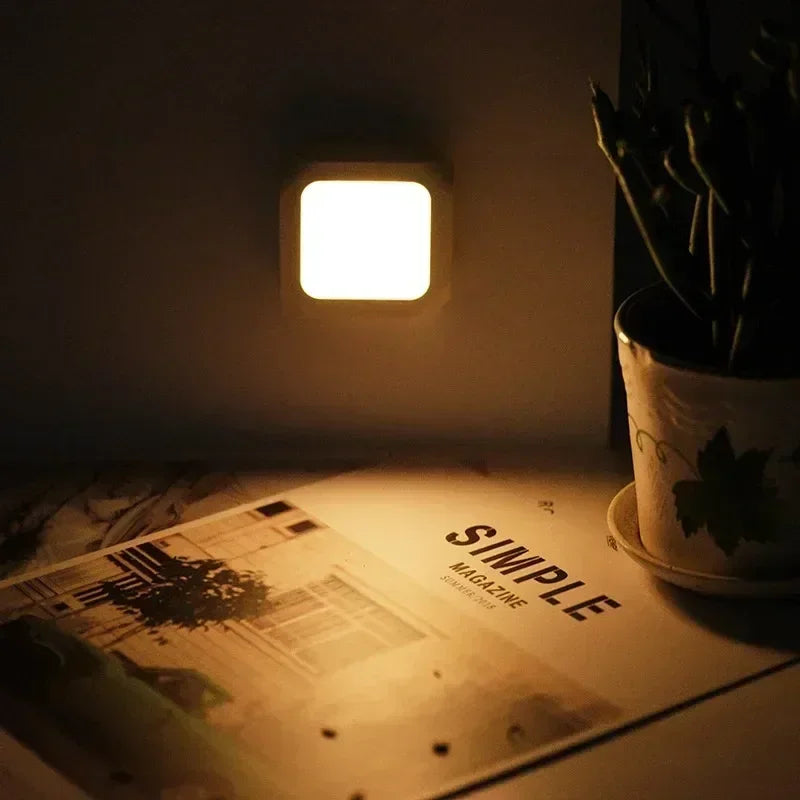 LED Night Lamp Wireless Motion Sensor Light US EU UK AU Plug Sensor Night Lamp Dimmable Lights for Bedroom Corridor Lighting