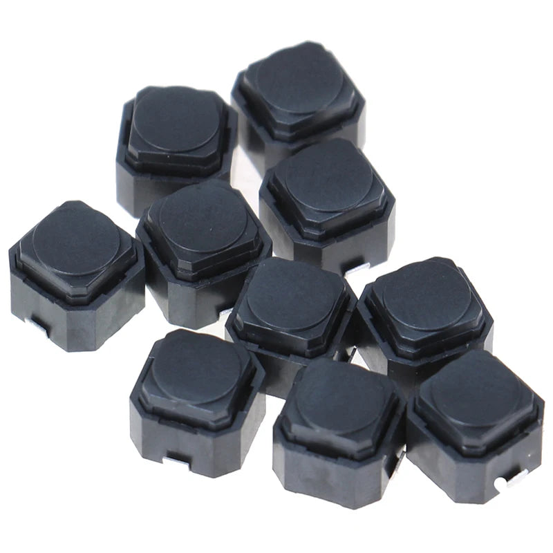 [New] 10Pcs Silent Tact Switch 6*6*5mm Silicone Button Switch Touch Switch