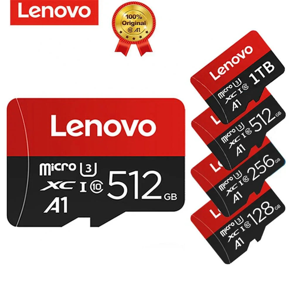 Lenovo 1TB Memory Micro Card Class 10 High Speed 4K Video TF Flash SD Cards 2TB 1TB 256GB 128GB TF Card for Phones Camera Drone