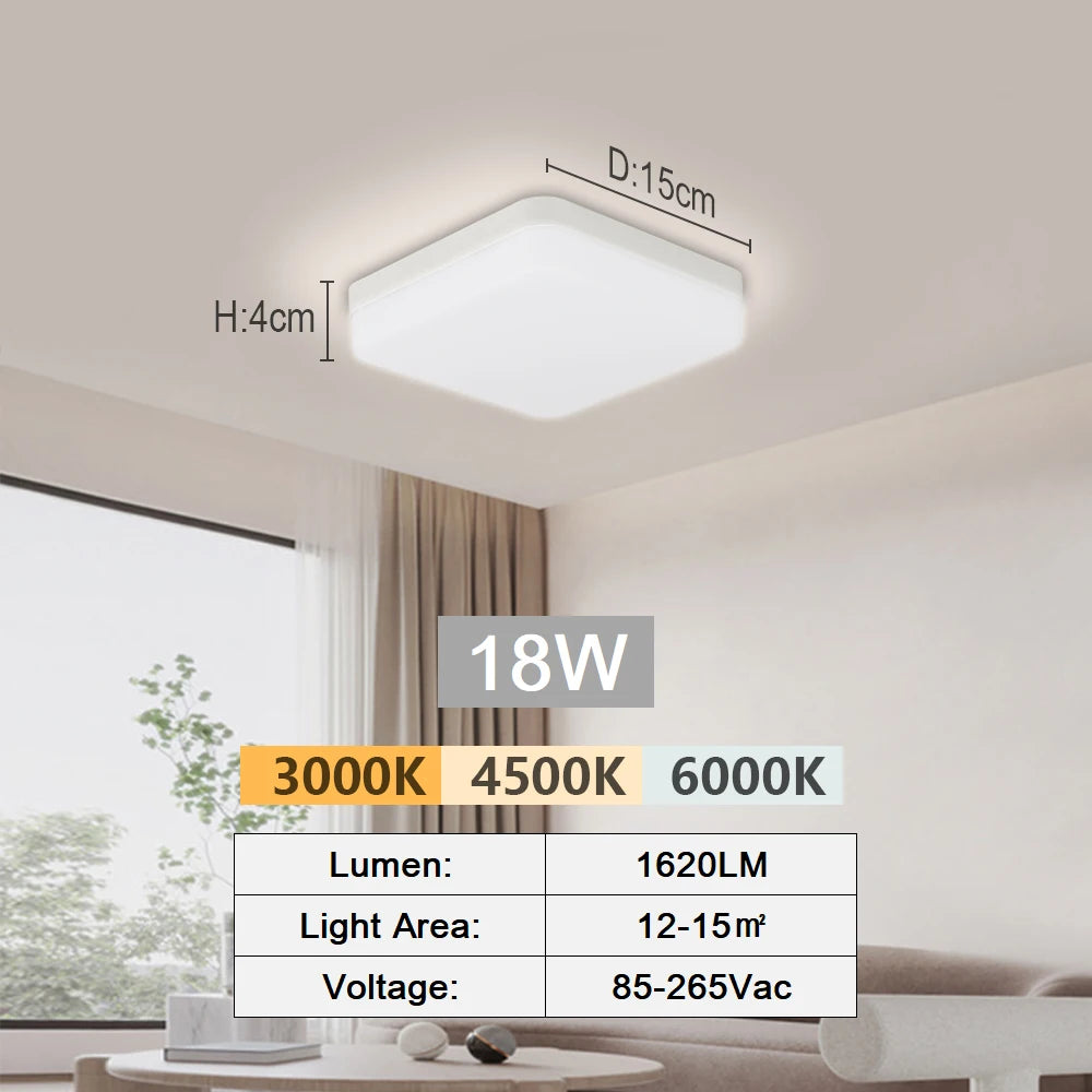 Ultra-thin 18-48W LED Ceiling Lamp Bedroom Light Lustre LED Lights For Room Ceiling Light Fixture Modern Home Decoration