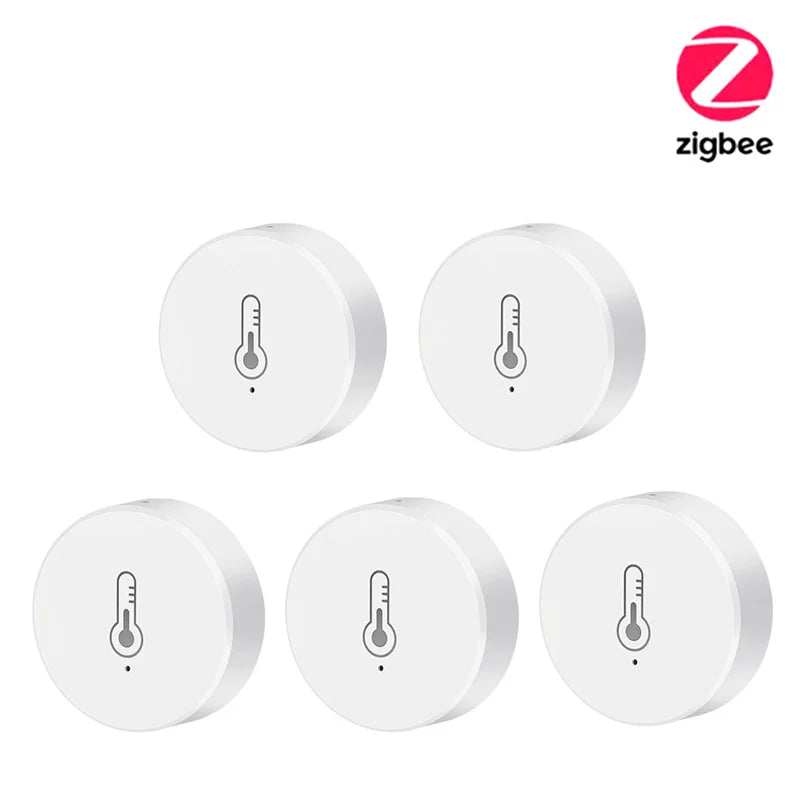 IHSENO Real Time Tuya Smart Life Zigbee Temperature And Humidity Sensor Thermometer Monitor Work for Alexa Google Home Assistant