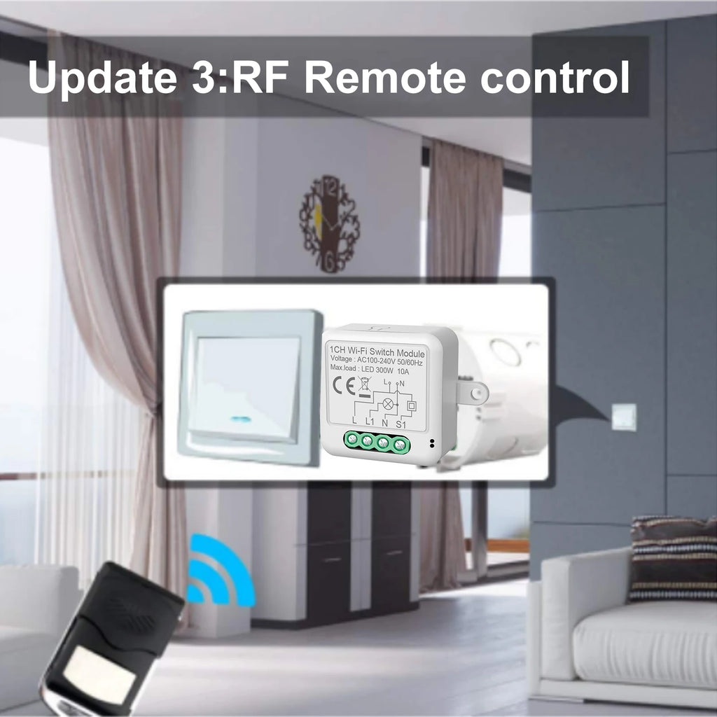 Matter Tuya WiFi Zigbee Mini Curtain Switch Interrupter Roller Shutters Smart Blind Breaker Module Work with  Alexa Google Home