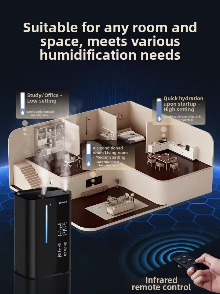 Smart WiFi Humidifier - Ultrasonic Dual Mist Air Humidifier for Large Room, 300ml/h Super Quiet 28dB, APP Control with Auto Mode
