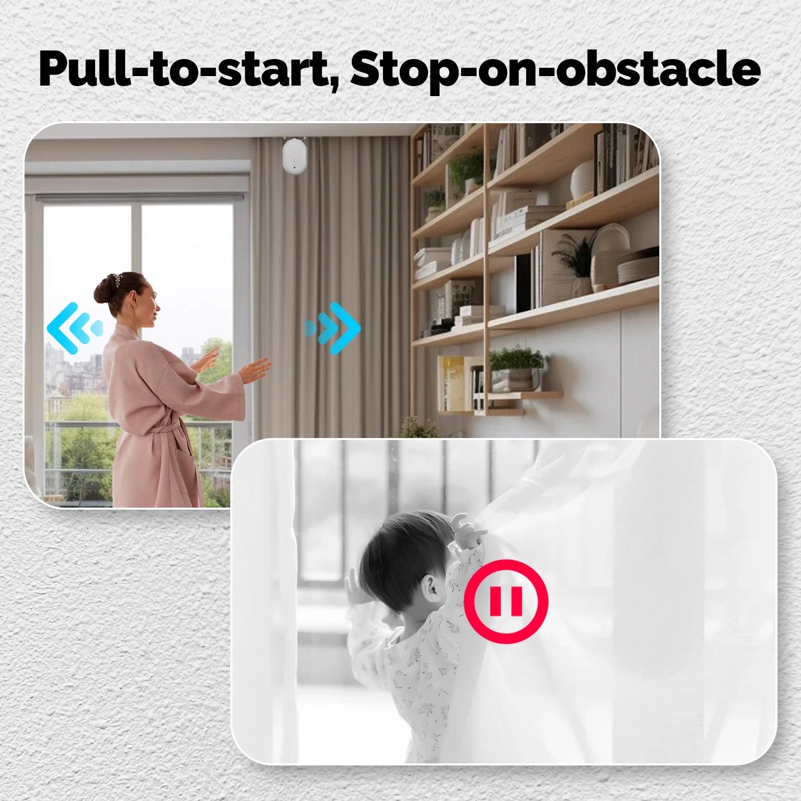 MOES Tuya ZigBee Smart Electric Curtain Robot Timing Auto Opener Closer Light Sensor App Remote Control Support Alexa GoogleHome