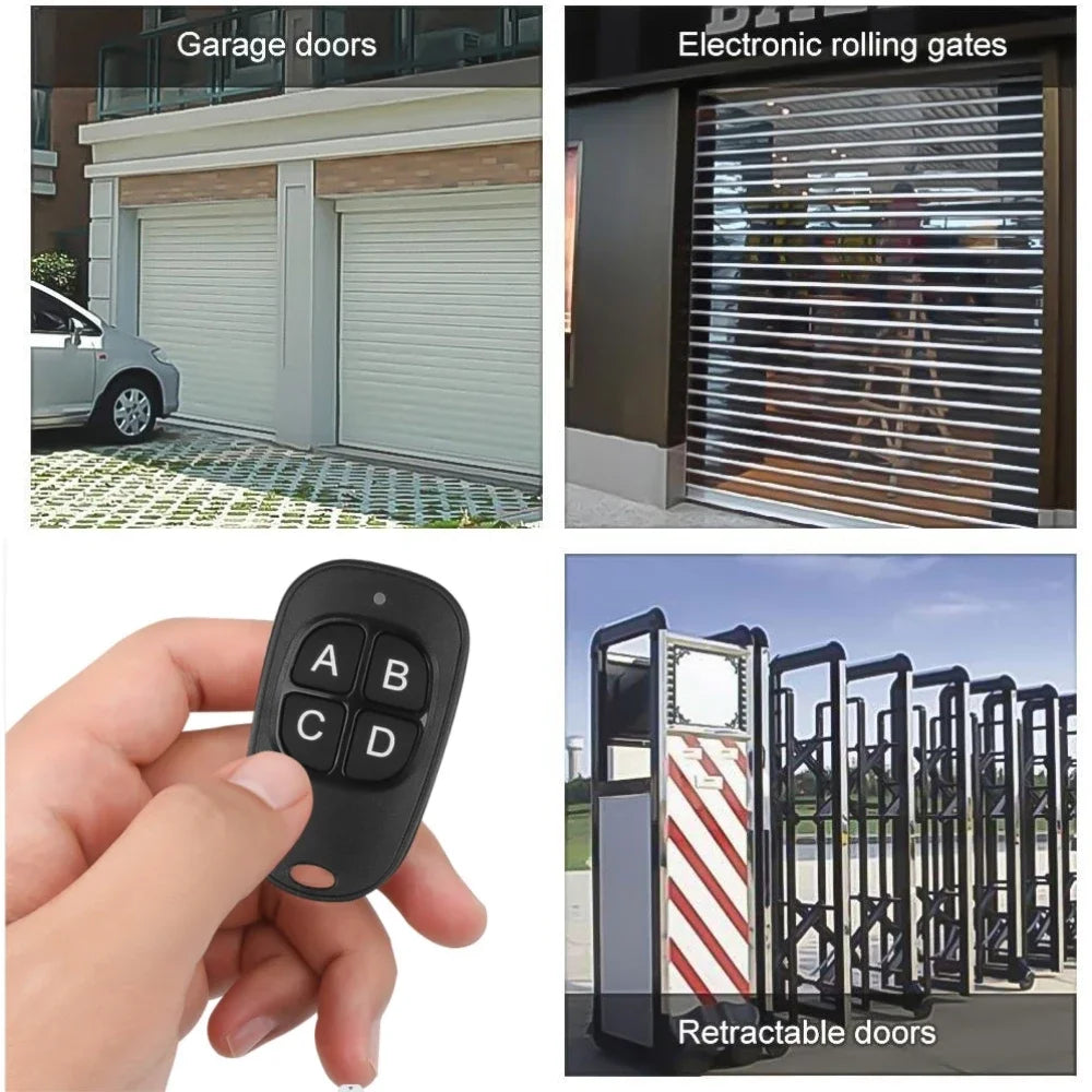 433 Mhz RF Copy Remote Control Key 433.92mhz 4CH Transmitter Duplicated Cloning Code Car Key Fob Electric Garage Door Opener