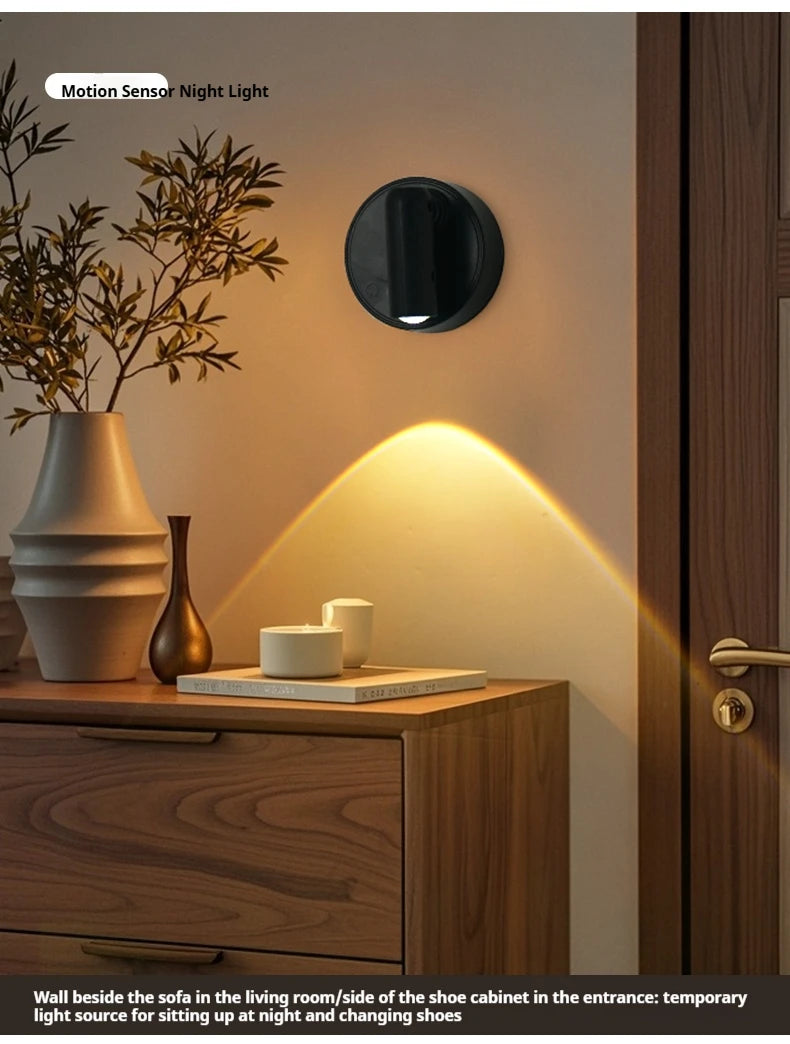 LED Light Magnetic Rechargeable Wall lamp Spotlight Atmosphere Light  No Punch Reading Light Touch Switch Dimmable Bedside Lamp