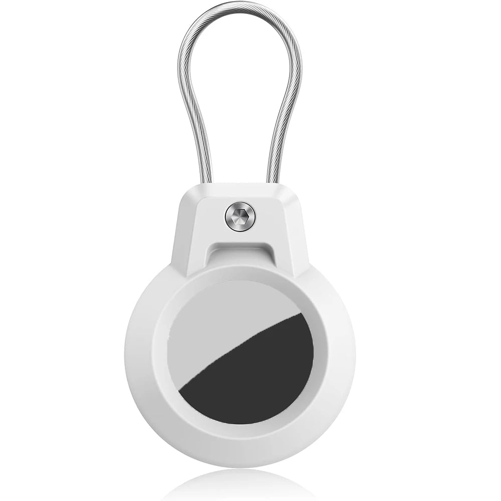 GITFOS AirTag Holder for Apple Airtags Case with Steel wire line and 360 Degrees Protective for Luggage Backpack Keys