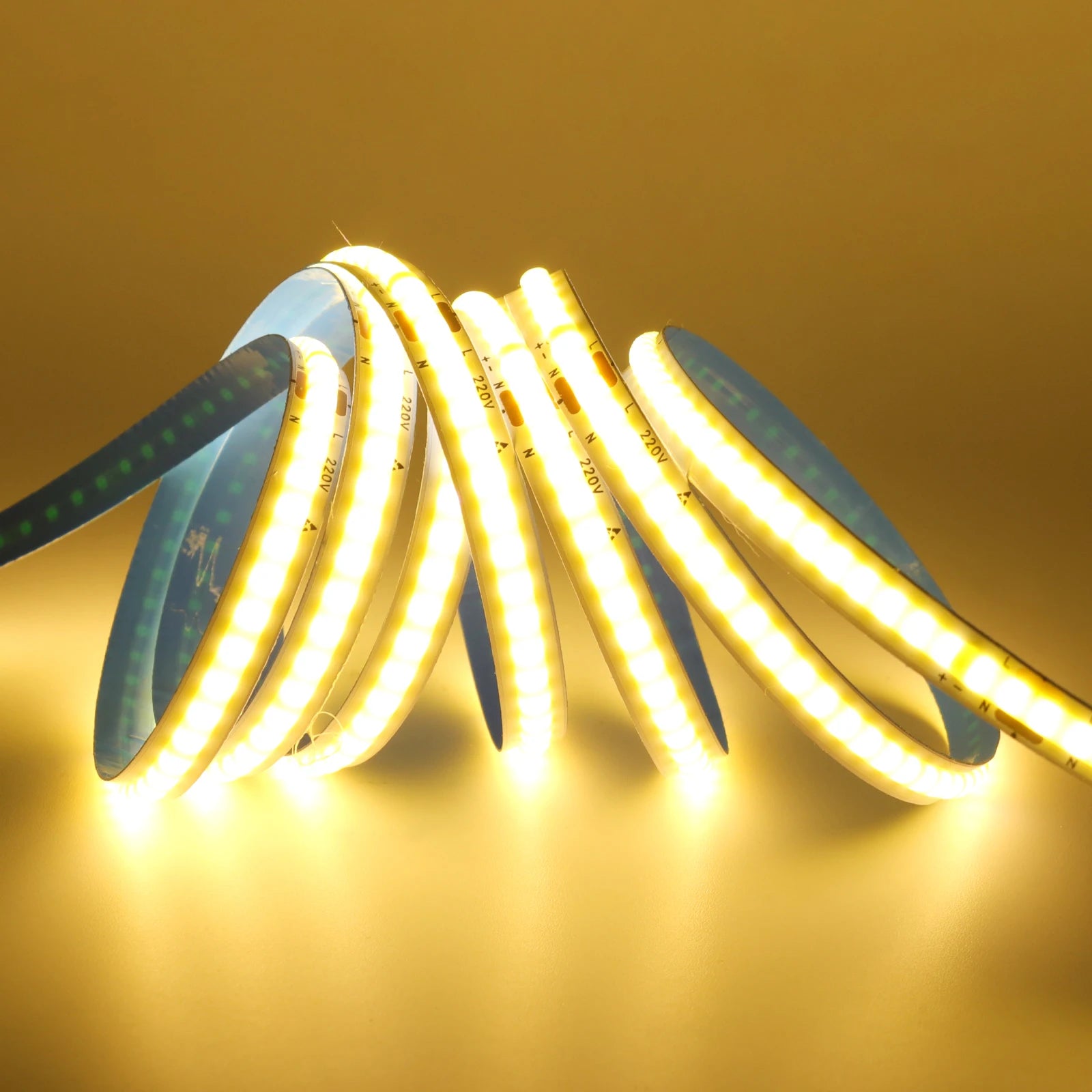 220V COB LED Strip Light 5M 10M 15M 20M Flexible Tape No Need Driver High Brightness 240LEDs RA90 Red Blue White Linear Lighting