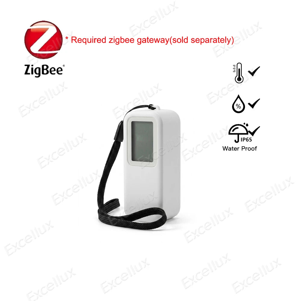 Tuya Zigbee Smart Temperature Humidity Sensor Outdoor IP65 Waterproof APP Remote Monitoring Works With Alexa Yandex Alice Z2MQTT