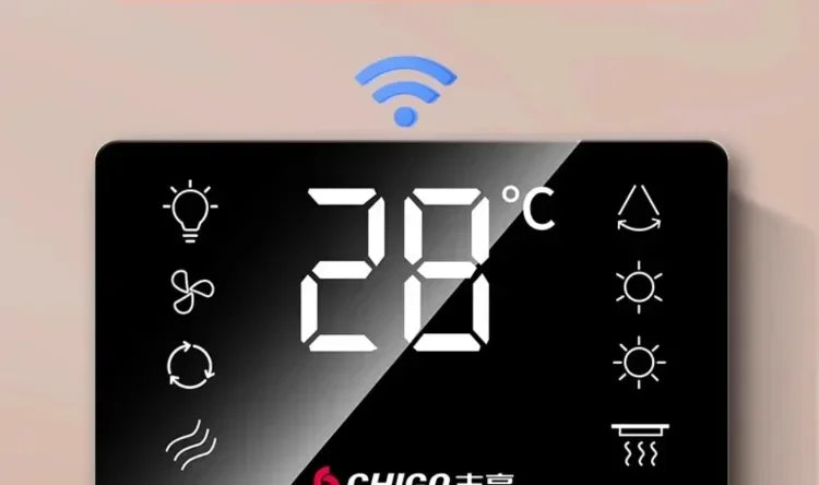 220V Intelligent Integrated Electric Heater with Ceiling Lighting for Bathroom - High-end Smart Heating Appliance Combo CBL