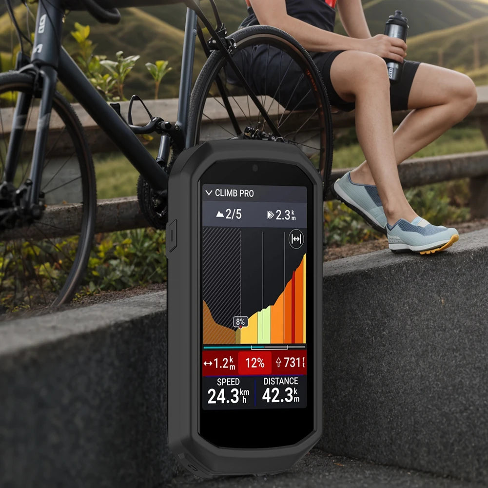 For Garmin Edge 1050 Silicone Case GPS Code Table Protective Cover Anti-Scratch Bike GPS Protective Cover Bumper Sleeve Shell