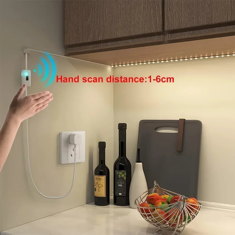 LED Strip Light Hand Sweep Sensor 5V USB 2835 Dimmable Diode Lights TV Backlight Festoon Cabinet Lamp Home Decoration Lighti
