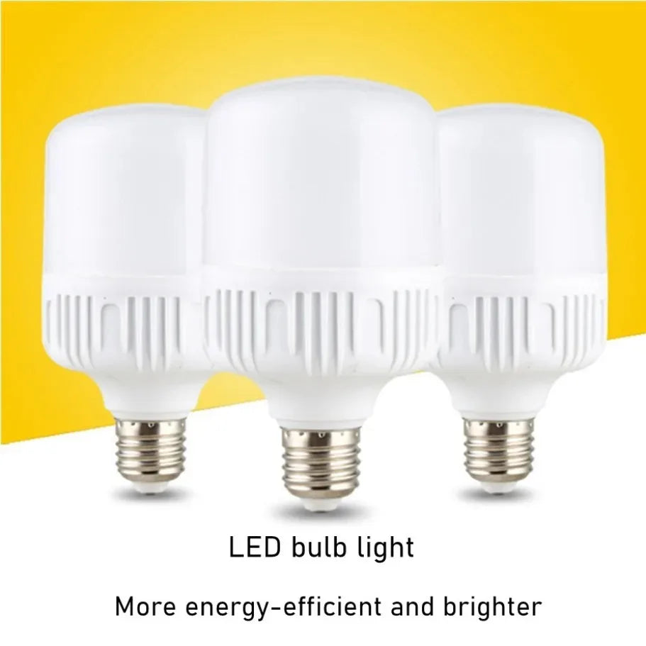 100W-5W  E27 Screw Base LED Bulb AC 220V, High Brightness Non-Flickering, Super Bright White Light with Good Heat Dissipation