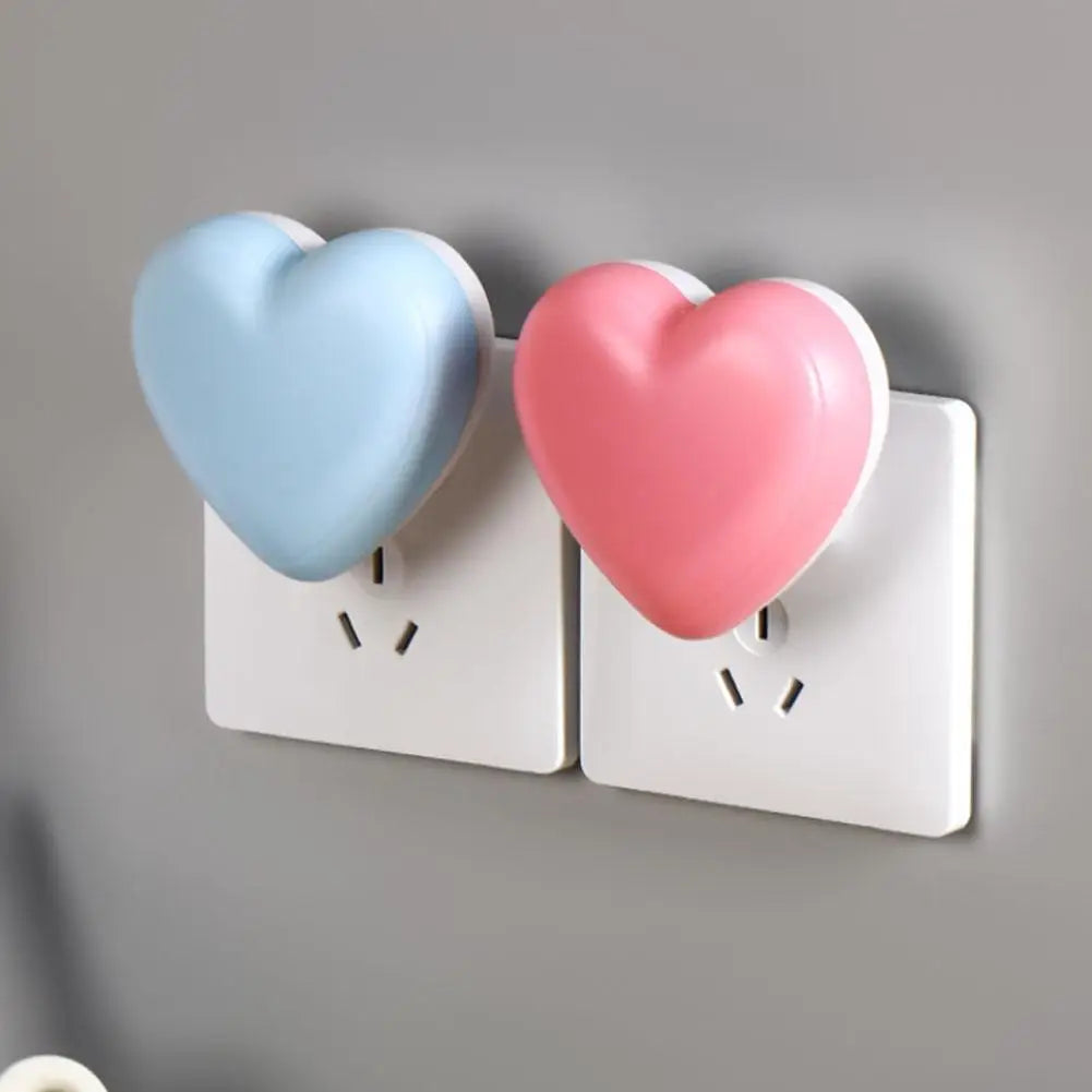 Heart Shape Night Light LED Night Light Sensor Control Night Lamp Energy Saving LED Sensor Lamp Bedroom Stair Hallway Night Lamp