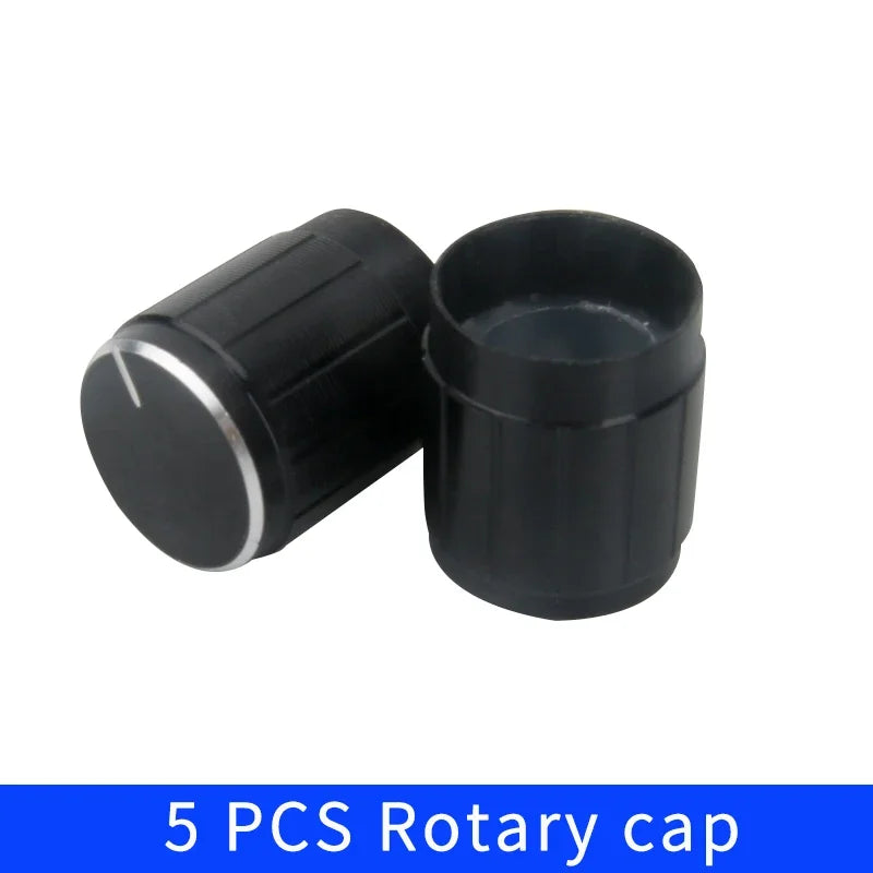 5PCS/LOT 20 Position 360 Degree Rotary Encoder EC11 w Push Button 5Pin Handle Long 15/20MM With A Built In Push Button Switch