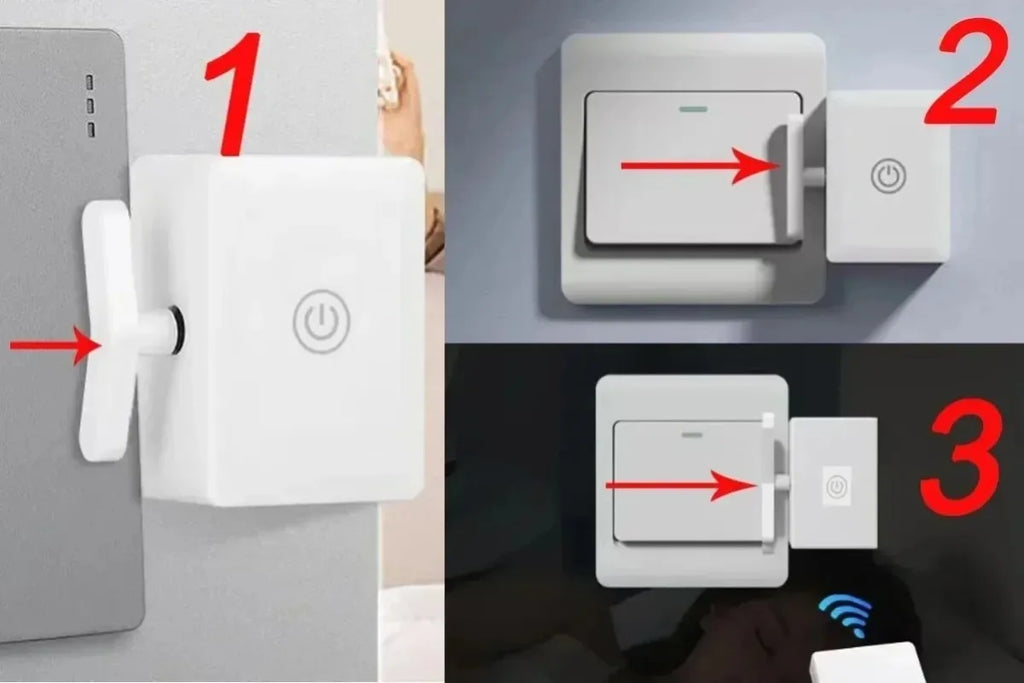 Control Light Off Switchs Button Wiring-Free Wireless Remote Control Turn Off/on Tool Automatic Button Pusher Lazy Remote