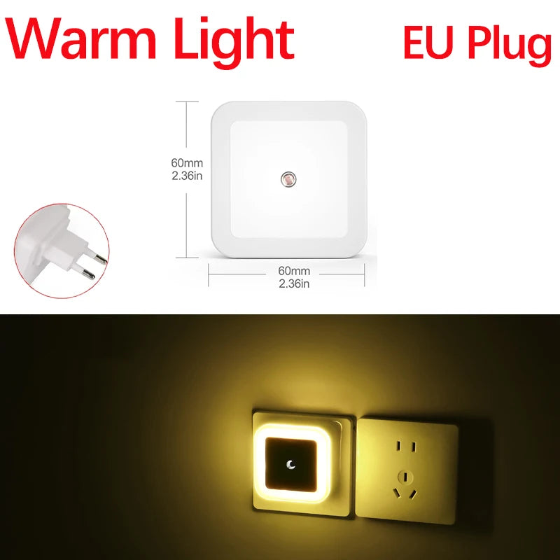 Auto ON/OFF LED Smart Night Lamp Under Cabinet Light PIR Motion Sensor Kitchen Bedroom Light for Night Cupboard Closet Stairs