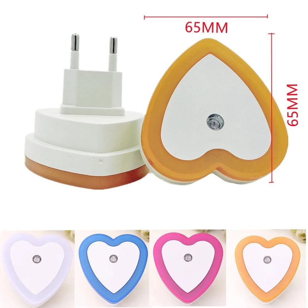 LED Night Light Mini Light Sensor Control 85V-265V EU US Plug Nightlight Lamp For Children Kids Living Room Bedroom Lighting
