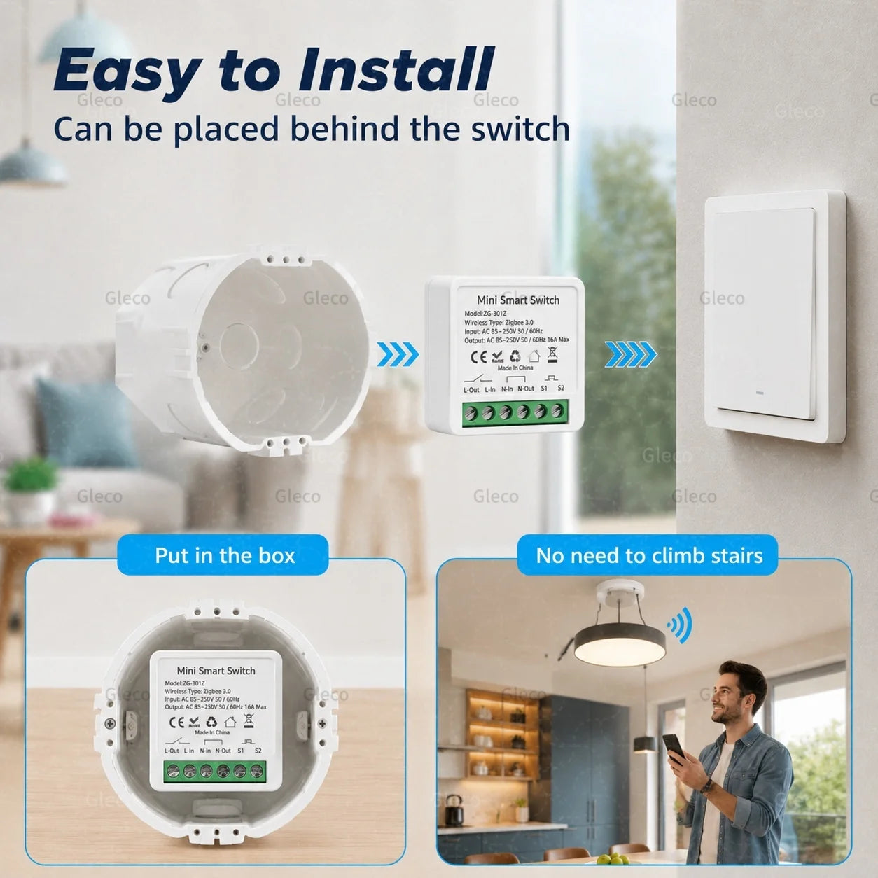 Zigbee Tuya Smart Switch Smart Life 10A/16A 1/2CH DIY Relay Breaker 2 Way Control For Alexa Google Home Assistant 2MQTT Gateway