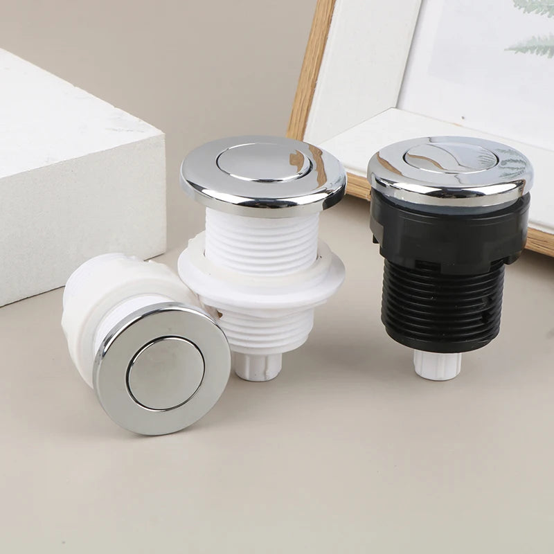 1Pcs 28/32/34mm Pneumatic Switch On Off Push Button For Bathtub Spa Waste Garbage Disposal Whirlpool