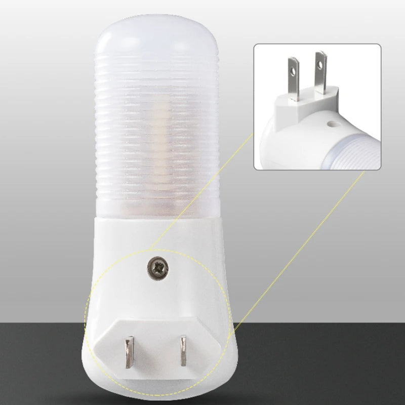 LED Night Light EU/US Plug Push Button Switch Wall Socket Lamp Bedroom Bedside Lamp Baby Room Corridor Home Decor Night Lights