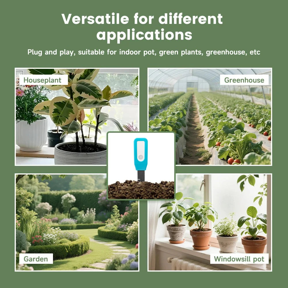 Tuya Smart Bluetooth Soil Tester Soil Moisture Detector Garden Temperature And Humidity Meter Smart Life Real-time Monitoring