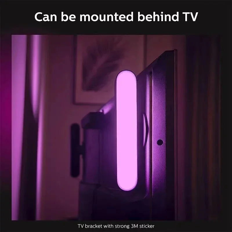 Music Sync LED Night Light Bars RGB Atmosphere Lamp With Remote Control For Gaming TV Bedroom Decoration Desktop Lamps