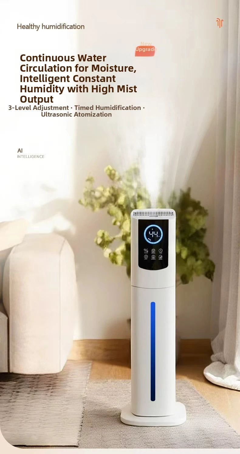 9L Smart Humidifier for Bedroom Ultrasonic Large Mist Air Humidifier Ultra-Quiet 28dB, Auto Shut-Off, Baby Safe White