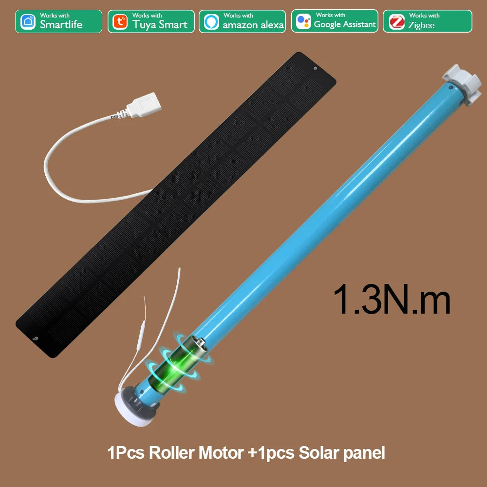 Lifelibero Tuya Zigbee Battery  Window Smart Curtains Blinds Roller Motor For 37 38mm Tube Work Alice Alexa Smart Speaker Home
