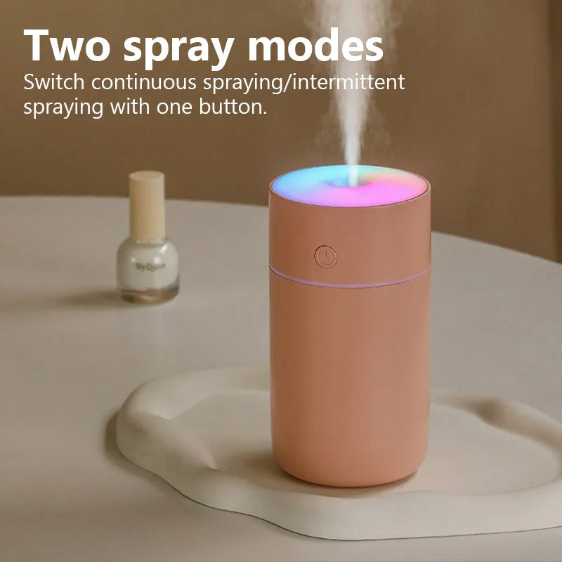 Wireless Portable Air Humidifier USB Rechargeable  Home Car Mini Aroma Diffuser Colorful Essential Oil humidificador Mist Maker